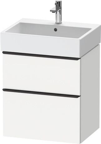 Vanity unit wall-mounted, DE43710BD180000 White Matt, Decor, Handle Diamond black