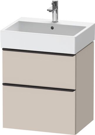 Vanity unit wall-mounted, DE43710BD910000 taupe Matt, Decor, Handle Diamond black