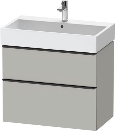 Vanity unit wall-mounted, DE43730BD070000 Concrete grey Matt, Decor, Handle Diamond black