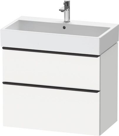 Vanity unit wall-mounted, DE43730BD180000 White Matt, Decor, Handle Diamond black