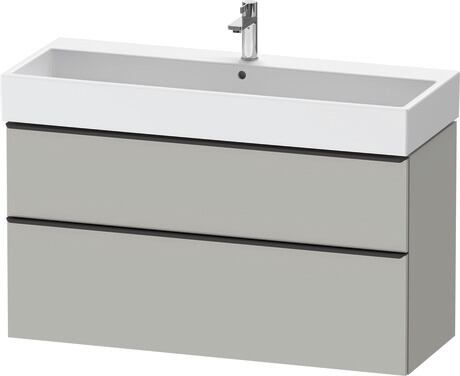 Vanity unit wall-mounted, DE43750BD070000 Concrete grey Matt, Decor, Handle Diamond black