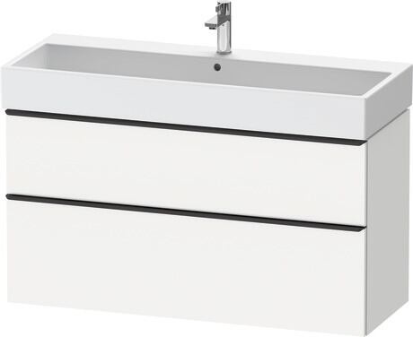 Vanity unit wall-mounted, DE43750BD180000 White Matt, Decor, Handle Diamond black