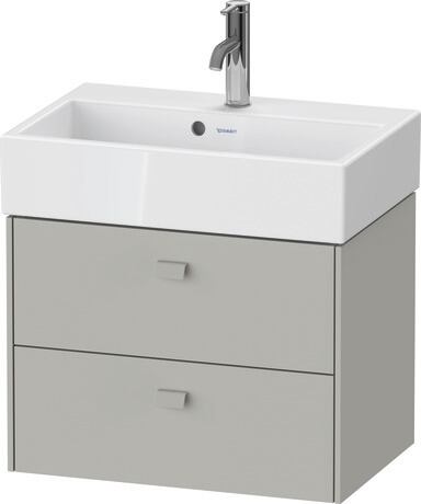 Vanity unit wall-mounted, BR432800707 Concrete grey Matt, Decor, Handle Concrete grey