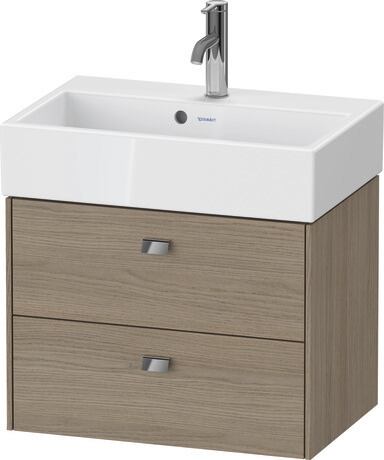 Vanity unit wall-mounted, BR432801035 Oak terra Matt, Decor, Handle Chrome