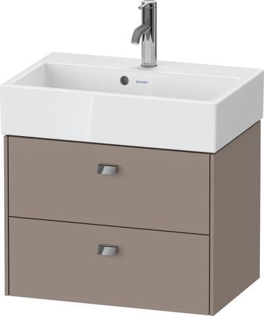 Vanity unit wall-mounted, BR432801043 Basalte Matt, Decor, Handle Chrome