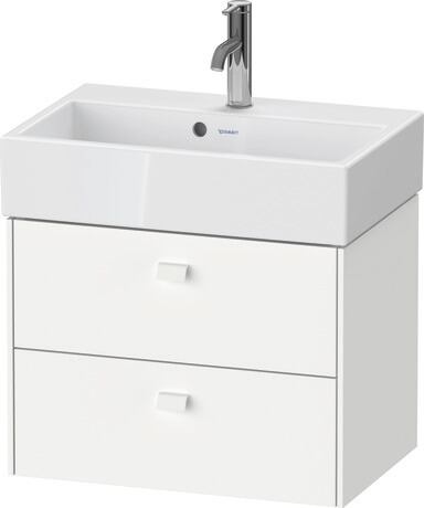 Vanity unit wall-mounted, BR432801818 White Matt, Decor, Handle White