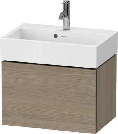 Vanity unit wall-mounted, LC611903535 Oak terra Matt, Decor, Interior system Optional