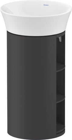 Vanity unit floorstanding, WT423905858 Graphite Satin Matt, Lacquer