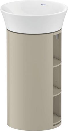 Vanity unit floorstanding, WT423906060 taupe Satin Matt, Lacquer