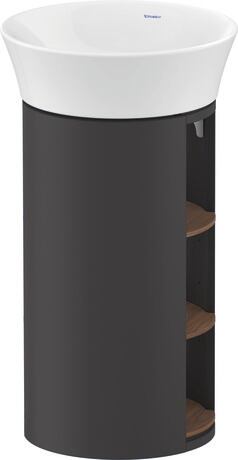 Vanity unit floorstanding, WT423907758 Graphite Satin Matt, Lacquer