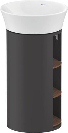 Vanity unit floorstanding, WT4239077H1 Graphite High Gloss, Lacquer