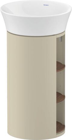 Vanity unit floorstanding, WT4239077H3 taupe High Gloss, Lacquer