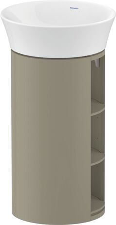 Vanity unit floorstanding, WT42390H2H2 Stone grey High Gloss, Lacquer