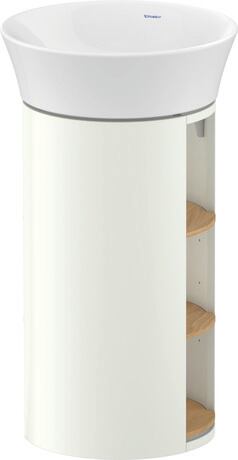 Vanity unit floorstanding, WT42390H536 White Satin Matt, Lacquer