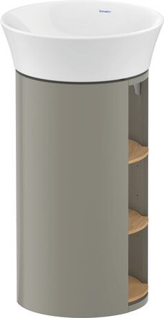 Vanity unit floorstanding, WT42390H592 Stone grey Satin Matt, Lacquer