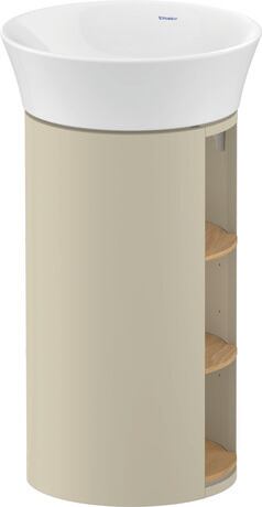 Vanity unit floorstanding, WT42390H5H3 taupe High Gloss, Lacquer