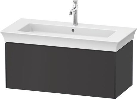 Vanity unit wall-mounted, WT424205858 Graphite Satin Matt, Lacquer