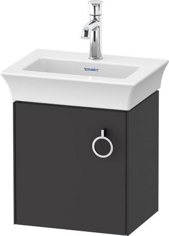 Vanity unit wall-mounted, WT4250L5858 Graphite Satin Matt, Lacquer