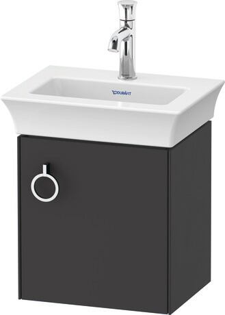 Vanity unit wall-mounted, WT4250R5858 Graphite Satin Matt, Lacquer