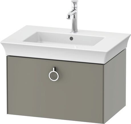 Vanity unit wall-mounted, WT425109292 Stone grey Satin Matt, Lacquer