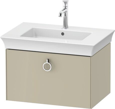 Vanity unit wall-mounted, WT42510H3H3 taupe High Gloss, Lacquer