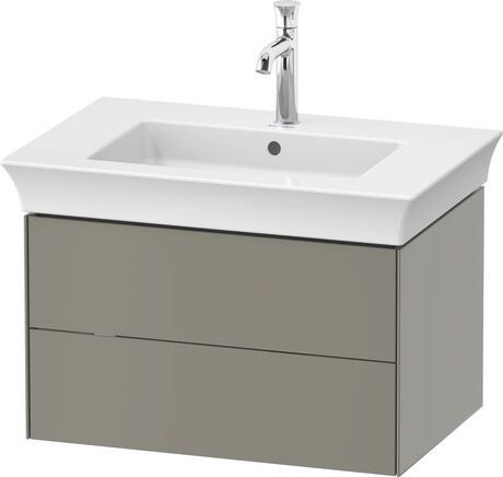 Vanity unit wall-mounted, WT434109292 Stone grey Satin Matt, Lacquer