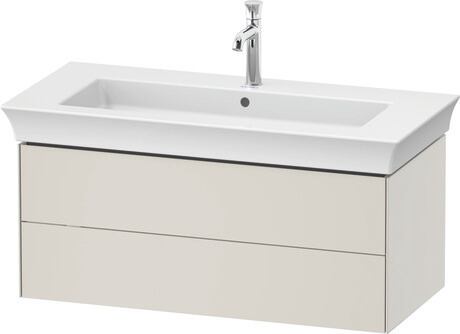 Vanity unit wall-mounted, WT434203939 Nordic white Satin Matt, Lacquer