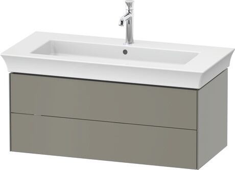 Vanity unit wall-mounted, WT434209292 Stone grey Satin Matt, Lacquer