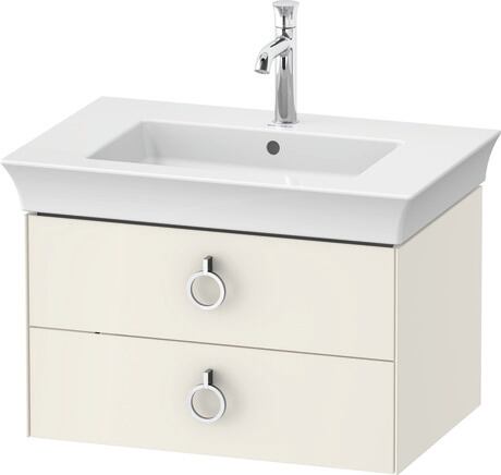 Vanity unit wall-mounted, WT43510H4H4 Nordic white High Gloss, Lacquer