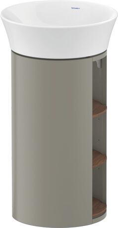 Vanity unit floorstanding, WT423907792 Stone grey Satin Matt, Lacquer