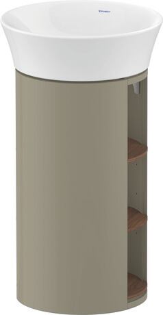 Vanity unit floorstanding, WT4239077H2 Stone grey High Gloss, Lacquer