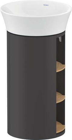 Vanity unit floorstanding, WT42390H5H1 Graphite High Gloss, Lacquer