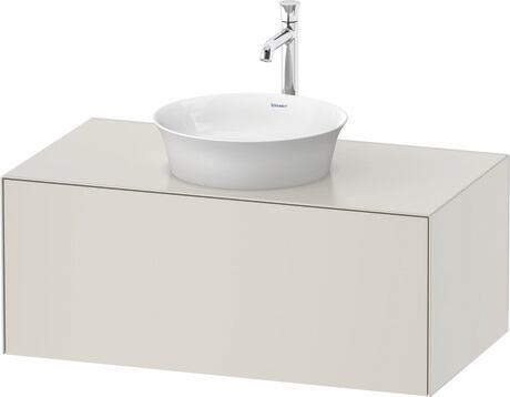 Console vanity unit wall-mounted, WT497603939 Nordic white Satin Matt, Lacquer