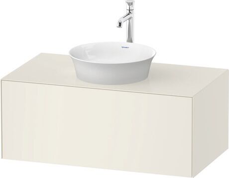 Console vanity unit wall-mounted, WT49760H4H4 Nordic white High Gloss, Lacquer