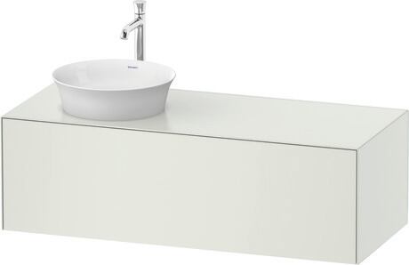 Console vanity unit wall-mounted, WT4977L3636 White Satin Matt, Lacquer