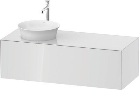 Console vanity unit wall-mounted, WT4977L8585 White High Gloss, Lacquer