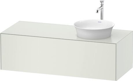 Console vanity unit wall-mounted, WT4977R3636 White Satin Matt, Lacquer