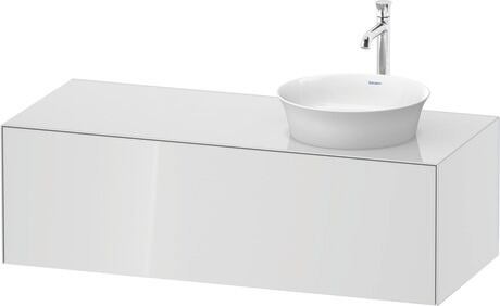 Console vanity unit wall-mounted, WT4977R8585 White High Gloss, Lacquer