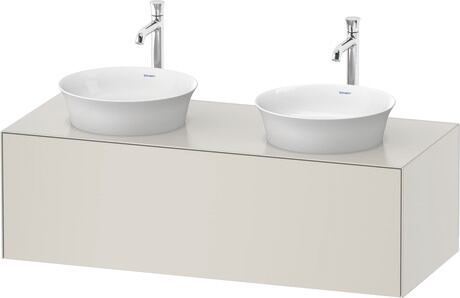 Console vanity unit wall-mounted, WT4978B3939 Nordic white Satin Matt, Lacquer