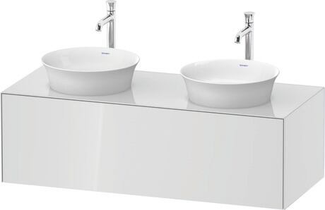 Console vanity unit wall-mounted, WT4978B8585 White High Gloss, Lacquer