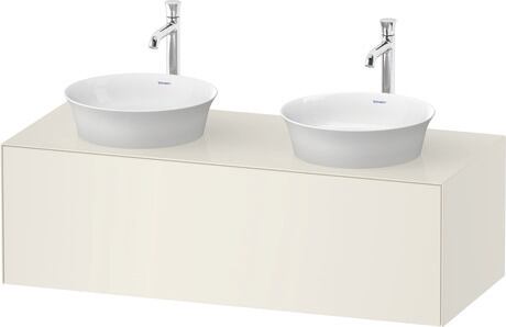 Console vanity unit wall-mounted, WT4978BH4H4 Nordic white High Gloss, Lacquer