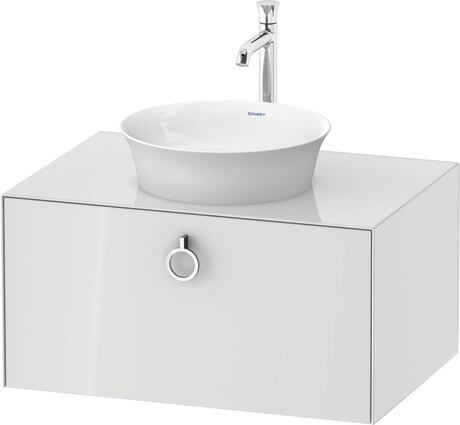 Console vanity unit wall-mounted, WT498008585 White High Gloss, Lacquer