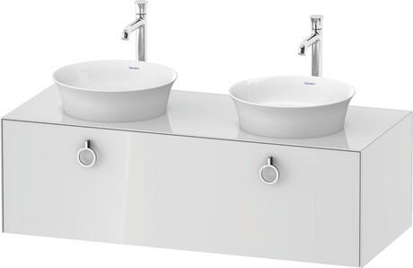 Console vanity unit wall-mounted, WT4983B8585 White High Gloss, Lacquer