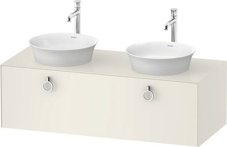 Console vanity unit wall-mounted, WT4983BH4H4 Nordic white High Gloss, Lacquer