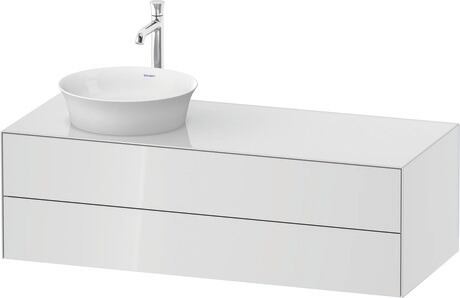 Console vanity unit wall-mounted, WT4987L8585 White High Gloss, Lacquer