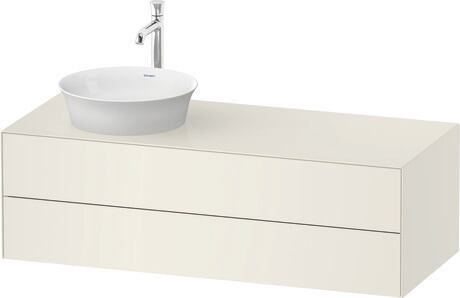 Console vanity unit wall-mounted, WT4987LH4H4 Nordic white High Gloss, Lacquer