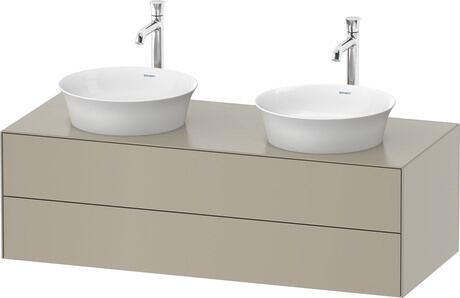 Console vanity unit wall-mounted, WT4988B6060 taupe Satin Matt, Lacquer