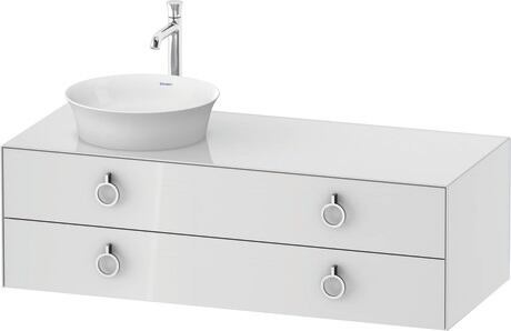 Console vanity unit wall-mounted, WT4992L8585 White High Gloss, Lacquer