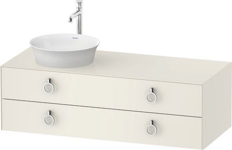 Console vanity unit wall-mounted, WT4992LH4H4 Nordic white High Gloss, Lacquer