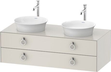 Console vanity unit wall-mounted, WT4993B3939 Nordic white Satin Matt, Lacquer